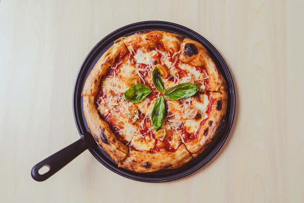 Pizza és éttermi hangulat